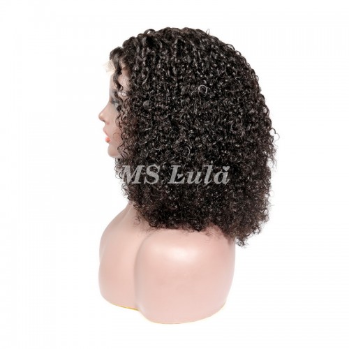 Double Drawn Pissy Curly 4x4 Closure Wig Made By Bundles With Closure | Human Hair Wig | Lace Front